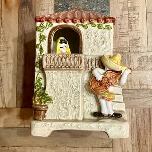 Otagiri Kitsch Ceramic Balcony Serenade with Musician